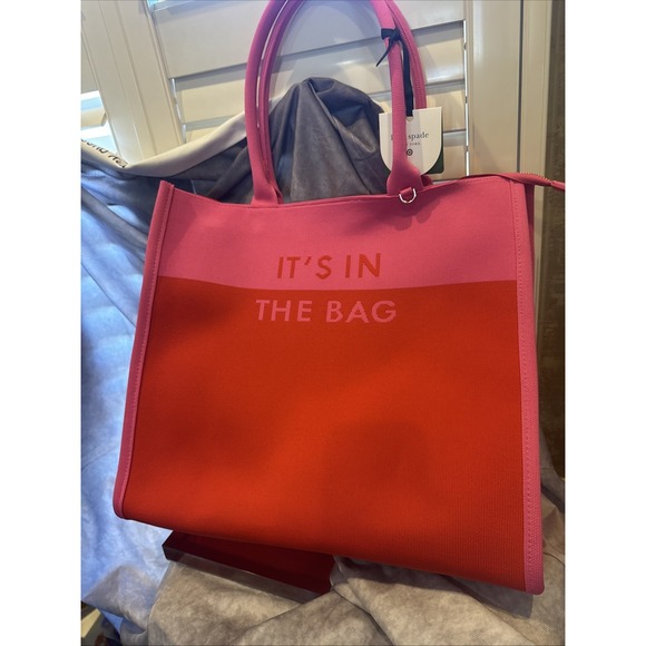kate spade Handbags - Kate spade new york x Target‎ Pink/Red  Color Block Knit New NWT